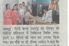 Medical Camp Fortis Hospital